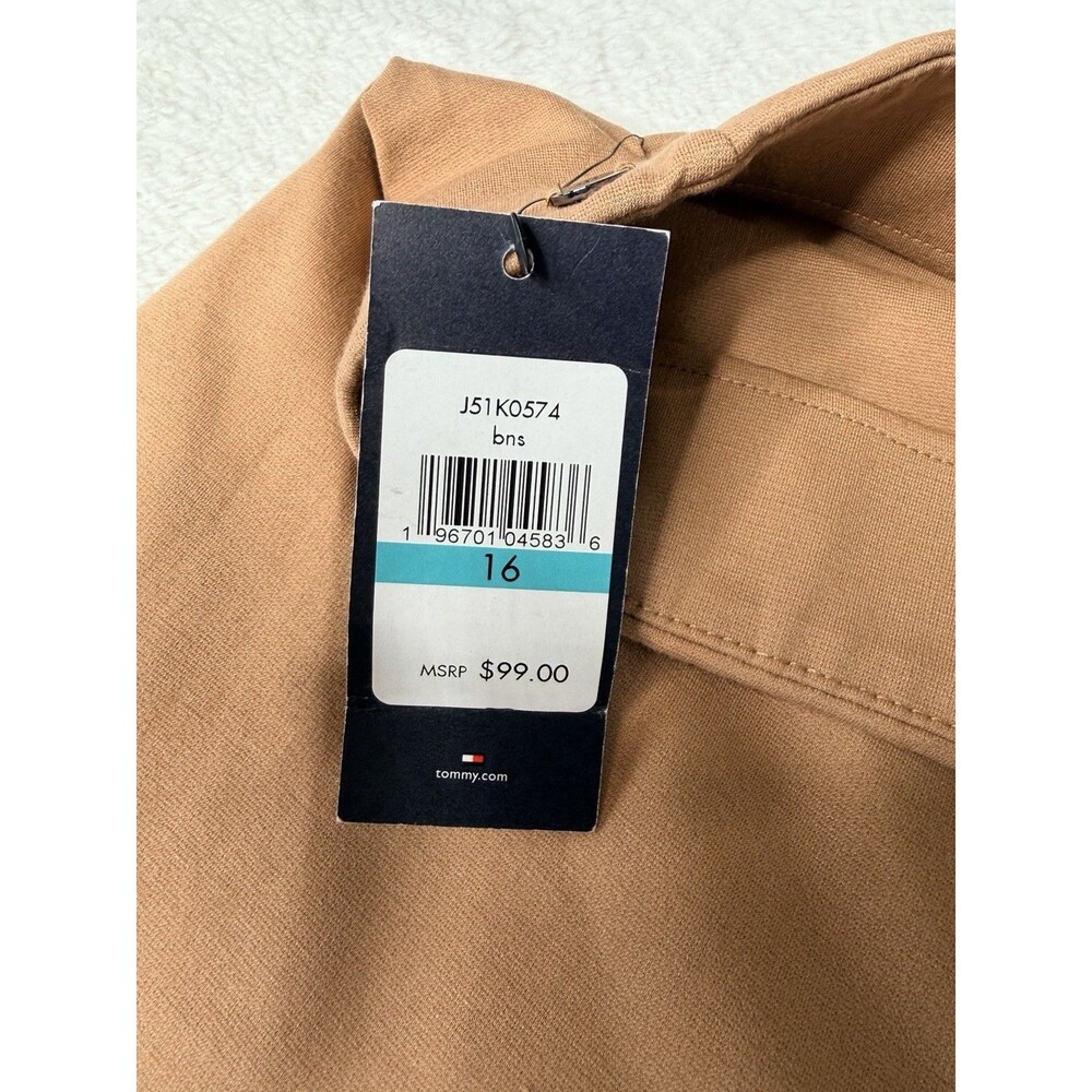 tommy hilfiger women wide leg pants,pull On,brown Size 16 - Picture 13 of 14